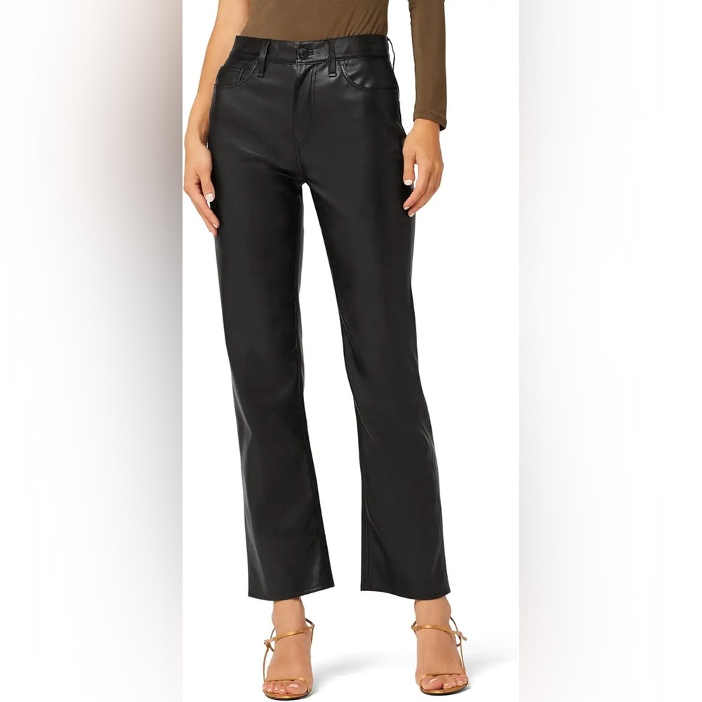 Hudson Jeans Size 31 Women’s Remi Black Faux Leather Pants